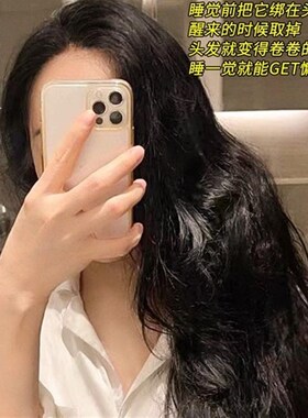 超软大号真丝绸缎丝绒面料大肠发圈卷发神器法式S复古纯色宽边发