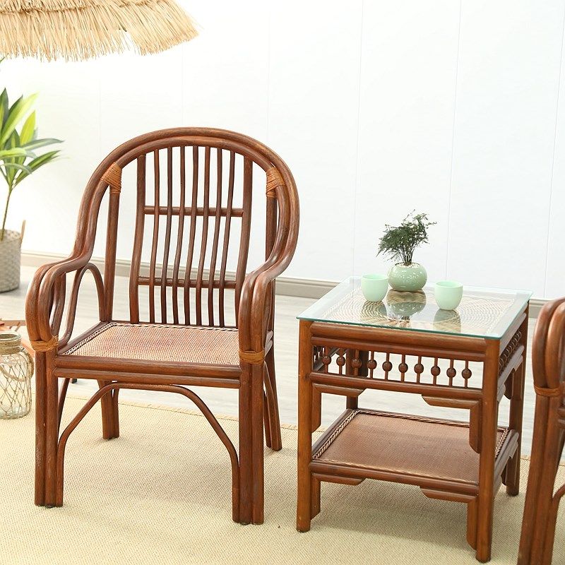 胡桃色全藤官椅藤编藤椅太师椅A办公椅老人椅客厅阳台椅子简约套,淘宝优惠券,粉丝福利购,淘宝优惠卷