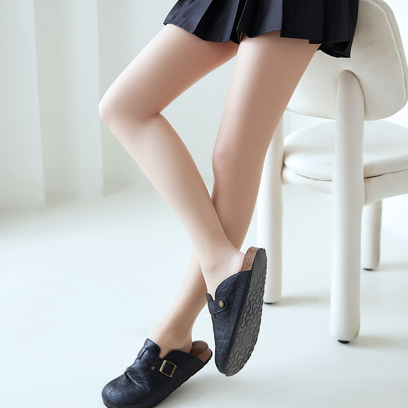 肤色0d高透夏季薄款防勾丝不掉档菠萝袜胖mm加肥加大码丝袜连裤袜 - 图0