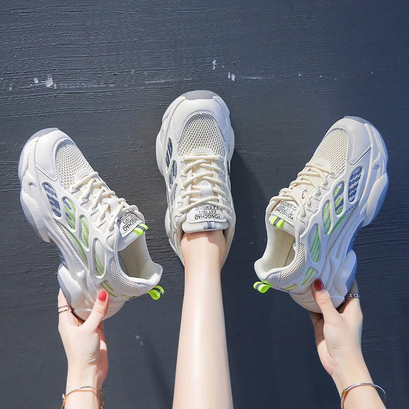 莱井旗舰店DM老爹鞋女ins潮厚底增高运动休闲鞋时尚舒适百搭松糕鞋子21新款2