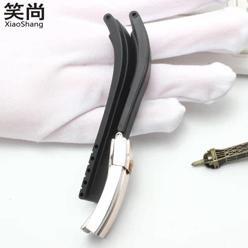 代用劳力士表带橡硅胶名仕黑绿游艇 笑尚配件