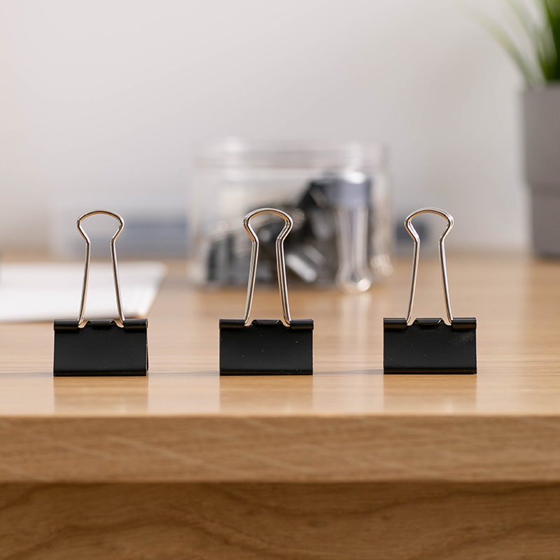 铁夹长尾夹文件夹子彩色鱼尾夹强力燕尾夹大号小号多功能票据夹学生试卷夹书夹子可爱创意文具夹子办公用品 - 图1