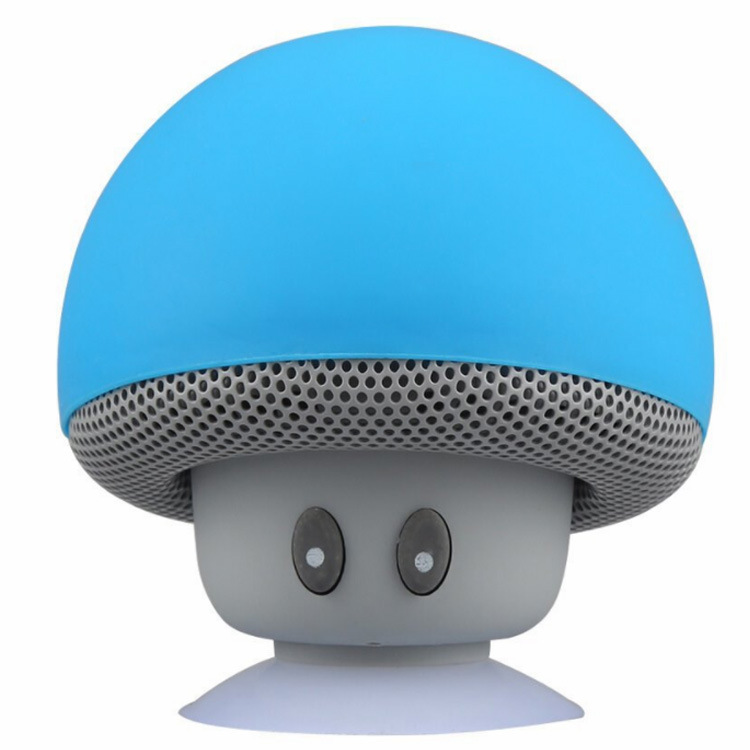 蘑菇头便携式小音响无线蓝牙音箱卡通手机笔记本音响吸盘防水浴-图1