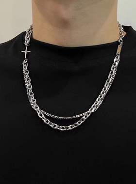 高街男士项链朋克嘻哈毛衣链