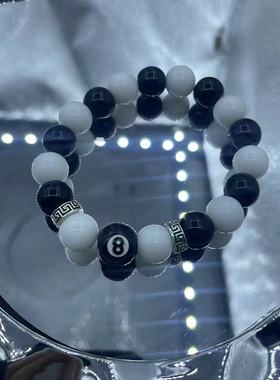 迷你黑8台球手串男款男士手链