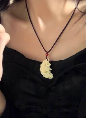 龙凤牌吊坠情侣款霸气项链男女一对古风挂件颈链送情人节礼物饰品