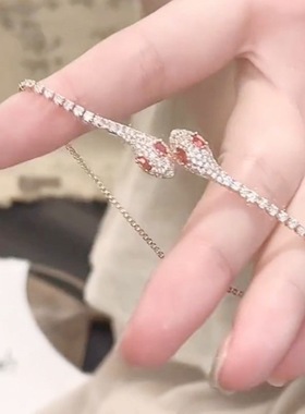 【冰蓝色灵蛇】手链2025蛇年