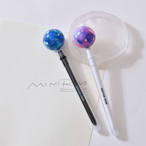 星球悬浮笔中性笔学生用刷题笔黑笔考试文具磁力笔磁吸笔减压转转全针管黑色水笔卡通初中好玩的趣味文具笔 - 图2