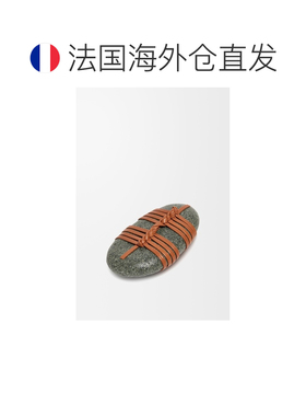欧洲直邮Loewe罗意威 女士棕褐色石材阳炎结编织摆件