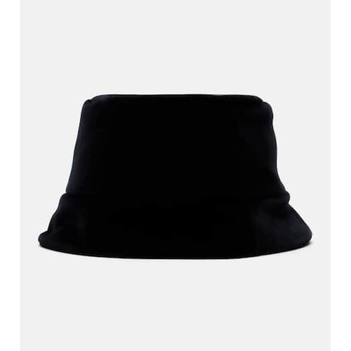 1h可退 香港直邮Prada 普拉达 女士 棉天鹅绒渔夫帽 black黑色 舒 - 图2