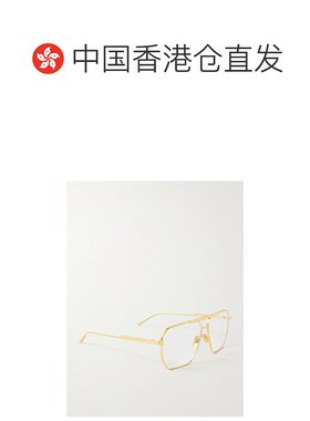 1h可退 香港直邮Bottega Veneta 葆蝶家 男士 金色眼镜 BV1012S