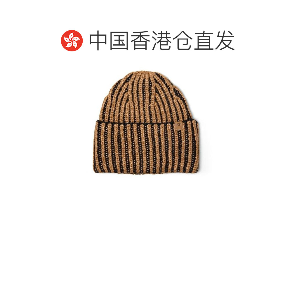 香港直邮Ugg 女士 粗框编织小便帽 black黑色 舒适时尚,淘宝优惠券,粉丝福利购,淘宝优惠卷