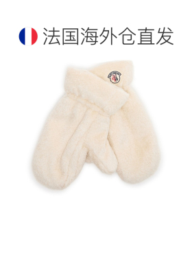欧洲直邮自营MONCLER盟可睐 女士米色腈纶棉质短款手套