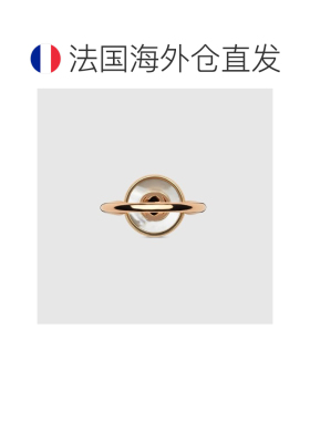 自营欧洲直邮Gucci古驰女士18k玫瑰金18k 联锁钻石戒指配饰婚戒