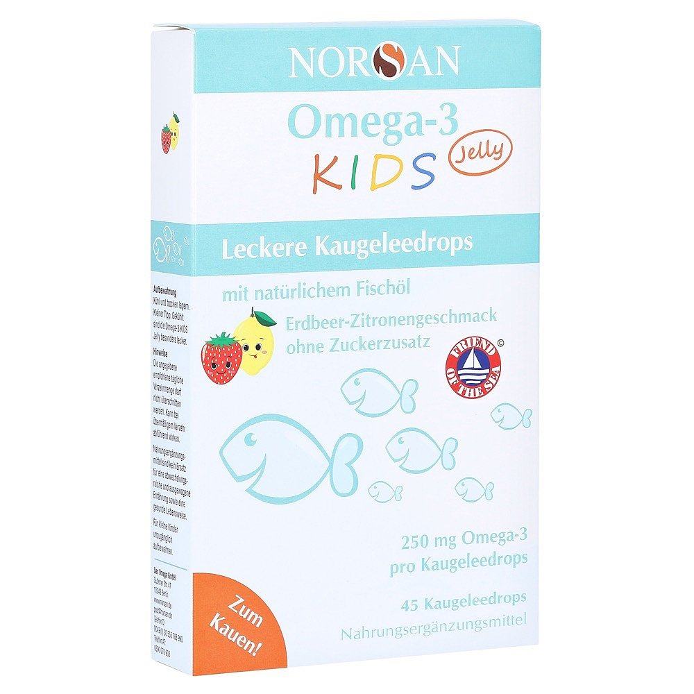 欧洲直邮德国药房Norsan儿童Omega3鱼油250促进脑发育注意力片45,淘宝优惠券,粉丝福利购,淘宝优惠卷