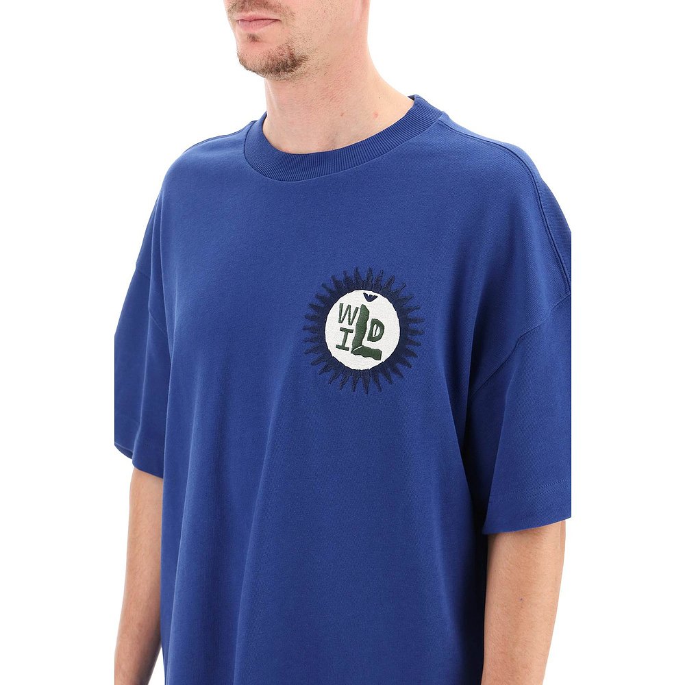 香港直邮Emporio Armani徽标短袖T恤 3R1T6D1JUFZ-图2