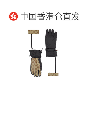 Gucci 配腕带GG加衬手套 8258564SAD8 【付后1h可退】