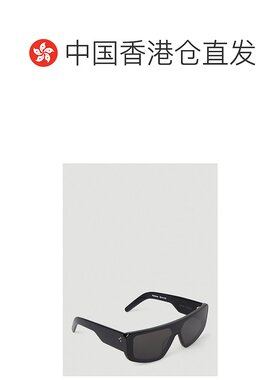 香港直邮Rick Owens 徽标平顶框太阳镜 RG0000003GBLKB0909
