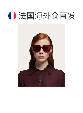 自营欧洲直邮Ferragamo菲拉格慕 女士黑色/灰色醋酸纤维几何大太