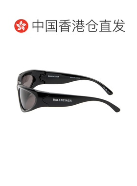 香港直邮Balenciaga 巴黎世家 男士 黑色 Swift Oval 太阳镜 BB01
