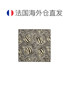 自营欧洲直邮Ralph Lauren拉夫劳伦 男士黑色/奶黄色亚麻斑马纹口