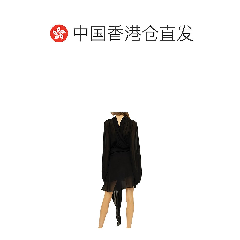 香港直邮Maison Margiela 长袖系带连衣裙 SI0CT0002S60395 - 图1