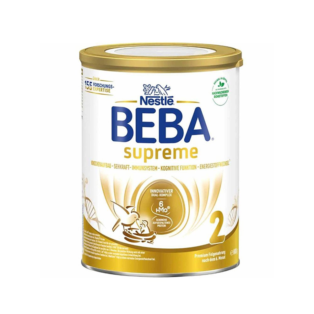 欧洲直邮雀巢BEBA至尊2段婴幼儿牛奶粉800g/罐6个月以上-3岁 - 图0