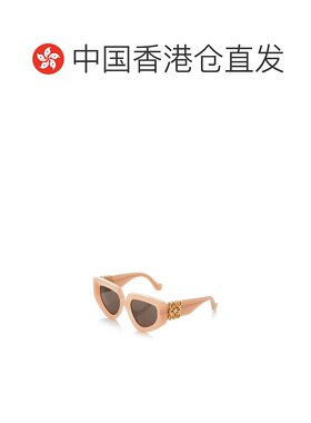 1h可退 香港直邮LOEWE 罗意威 女士 Anagram 大号D形框醋纤太阳眼