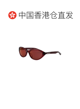 香港直邮BALENCIAGA 女士眼镜 BB0404SK003 SS2026 红色 全框太阳
