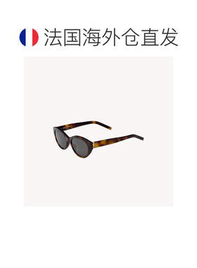 自营欧洲直邮YSL圣罗兰 SL M148女士中哈瓦那色/浅金色/灰色醋酸