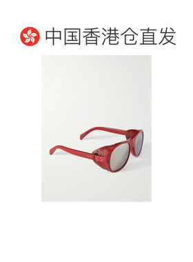 1h可退 香港直邮Celine 思琳 女士 徽标太阳镜 CL40301U red红色
