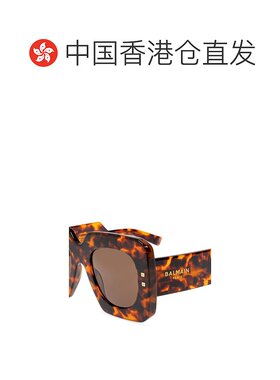 1h可退 香港直邮Balmain 巴尔曼 女士 Eyewear B 粗體方形鏡框太