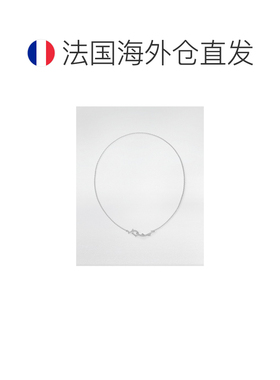 自营欧洲直邮Dior迪奥 女士银色白金项链