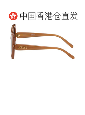 1h可退 香港直邮LOEWE 罗意威 女士 黄褐色 Fantasy Slim 太阳镜