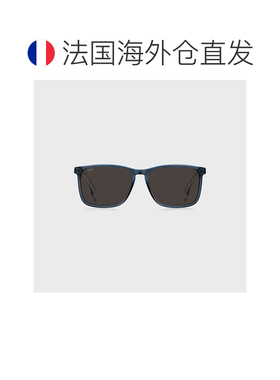自营欧洲直邮Hugo Boss 男士蓝色醋酸纤维logo标识太阳镜