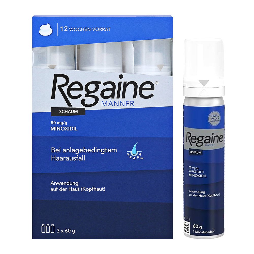 欧洲直邮regaine落健培健60g*3 天猫国际探物欧洲白发脱发
