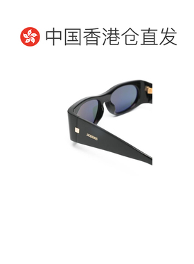 1h可退 香港直邮Jacquemus 女士 JACQUEMUS 黑色太阳眼镜 JAC158C