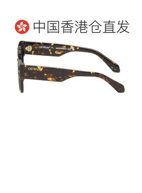 1h可退 香港直邮off-white 男士 棕色 Akron 太阳镜 OW1040604550