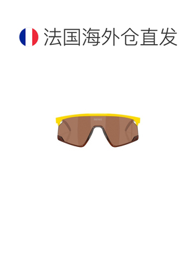 自营欧洲直邮Oakley BXTR男士黄色/钨金灰O Matter塑料运动太阳眼