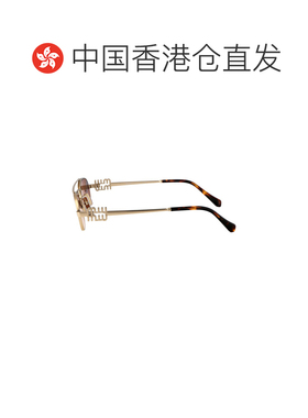 1h可退 香港直邮Miu Miu 缪缪 女士 ORO PALLIDO 金属太阳眼镜 0M