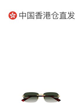 1h可退 香港直邮Gucci 古驰 男士 矩形太阳镜 GG1221S colorful花