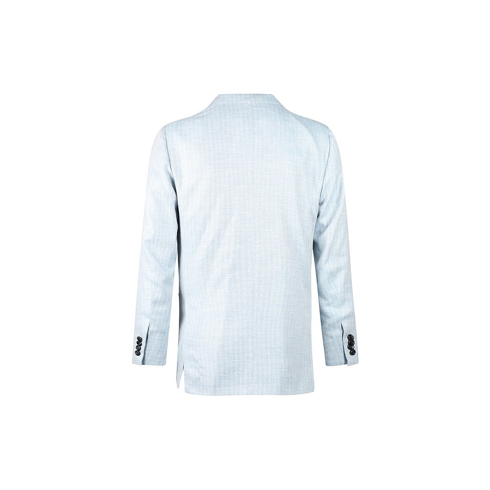 香港直邮Kiton 三扣西装外套 UG89K0649A01003LIGHTBLUE - 图0