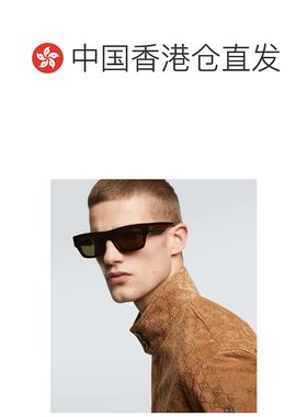 香港直邮Gucci 古驰 男士 方框太阳眼镜 000919 colorful花色 舒