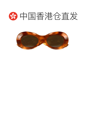 1h可退 香港直邮Gucci 古驰 女士 全框太阳镜 GG1696S brown棕色