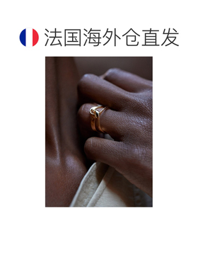 自营欧洲直邮Polene &Eacute;ole女士金色黄铜戒指首饰配饰
