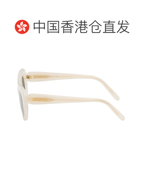 1h可退 香港直邮LOEWE 罗意威 男士 白色 Swan Slim 太阳镜 LW401