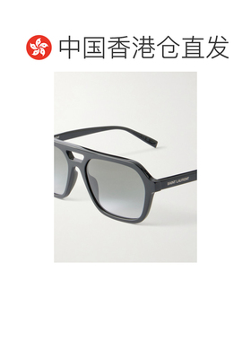 香港直邮Saint Laurent 圣罗兰 男士 飞行员醋纤太阳眼镜 SL90500
