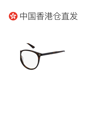 香港直邮GUCCI 女士眼镜 GG0027O002 SS2026 棕色 圆形镜框平光镜