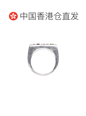 香港直邮CELINE 男士戒指 460ZO6BRA36SI SS2025 灰色 标志细节戒