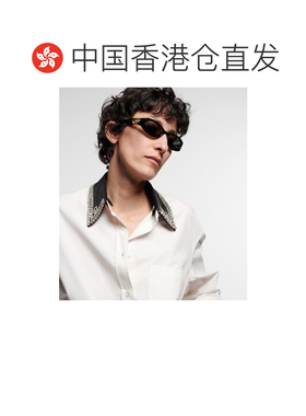 1h可退 香港直邮Gucci 古驰 女士 双G扣椭圆形太阳眼镜 000919
